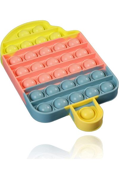 Yelajoy Silicone Push Pop Bubble Fidget Sensory Toy,Autism Special Needs Stress Reliever,Ice Cream
