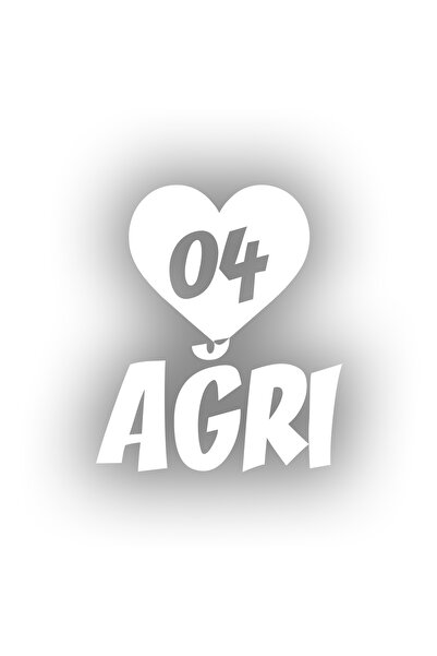 Reysa Tasarım ملصق سيارة على شكل قلب 04 مقاس 17 × 17 سم باللون الأبيض