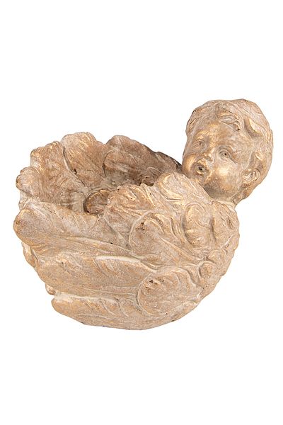 Clayre & Eef Set 2 ghivece flori ceramica maro Inger 16x13x12 cm