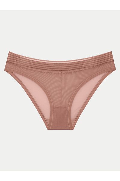 Triumph Women's Set of 2 pairs of classic briefs 10218591 TEMPTING SHEER HIGHLEG TAI 2P Beige