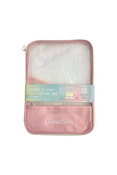 Odak A4-263 Double Zippered Mesh A4 Bag (Mesh File) - Single