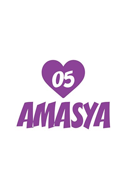 Reysa Tasarım ملصق سيارة على شكل قلب 05 أمازي مقاس 17x17 سم أرجواني