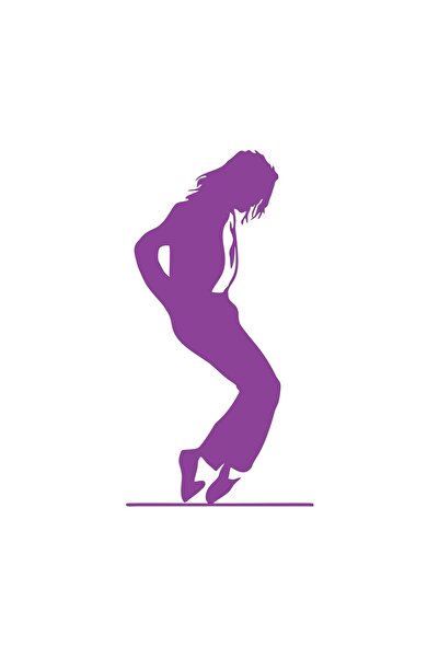 Reysa Tasarım ملصق سيارة مايكل جاكسون مقاس 17×17 سم باللون الأرجواني