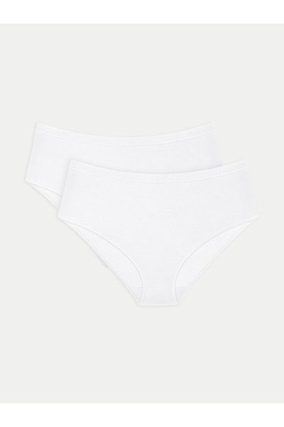 Triumph Set de 2 perechi de chiloți clasici cu talie înaltă 10224762 Alb pentru femei