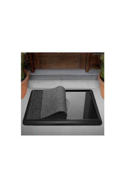 Chilai Home Entrance Mat with Tray, High Traffic, Gray