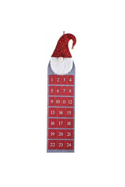 Decorer Advent Calendar Santa Claus 24.5x104 cm