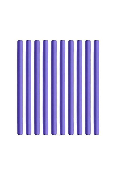 SIKS Set of 10 SIKS® flexible hair curlers for dry-wet hair, purple, no. 4