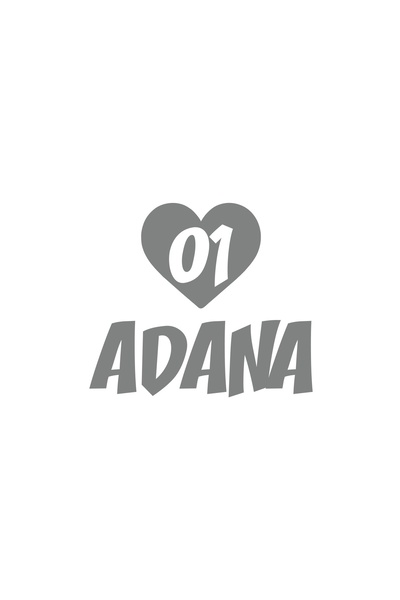 Reysa Tasarım ملصق سيارة قلب 01 أديان مقاس 17x17 سم رمادي