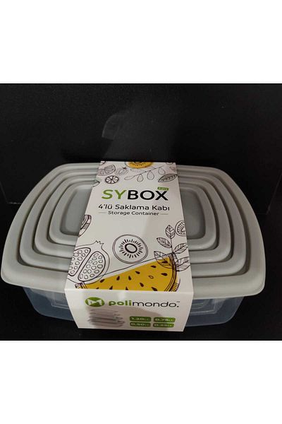 Nurev Sypbox 4 Boy Plastic Cover Storage Container 250+500+750+1200 Lt Design That Can Be Entered