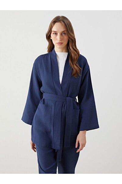 LC Waikiki Shawl Collar Oversize Muslin Women's Kimono