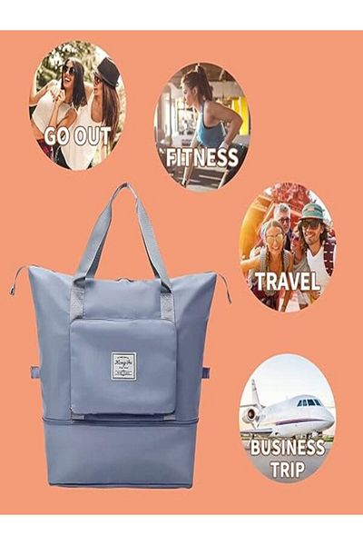 OLDSO Foldable Washable Waterproof Lightweight Large Travel Duffel Bag