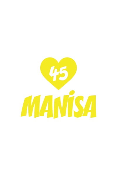 Reysa Tasarım ملصق سيارة على شكل قلب 45 مانيسا مقاس 17x17 سم أصفر