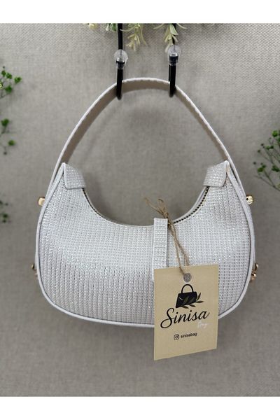 SİNİSA BAG Glittery Sparkly Adjustable Handle Mini Evening Dress Bag (Mini Size Available)