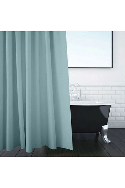 OEM Perdea dus PEVA, dimensiune 180x200 cm, prindere 12 inele, Bleu