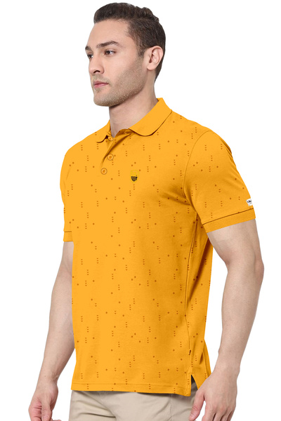 COLOR HUNT 100% Cotton Mens Collar Neck T- Shirt with Treding Prints