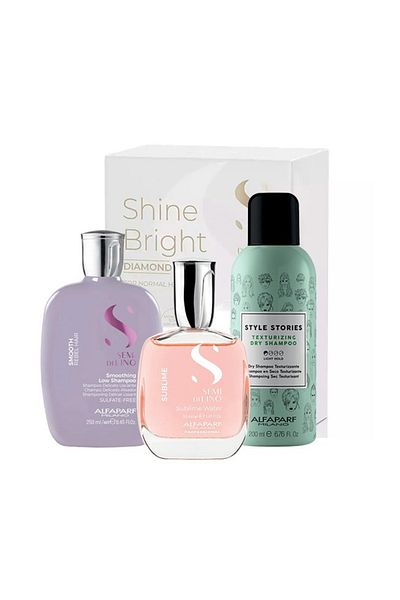 Alfaparf Milano Șampon Semi Di Lino 250ml Șampon uscat Style Stories 200ml Apă Sublime 50ml