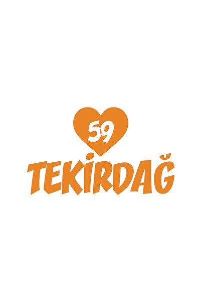 Reysa Tasarım ملصق سيارة سيندري 59 Tekirdağ مقاس 17x17 سم برتقالي