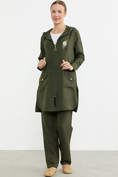 KARAKAŞ Sementa 76473 large size linen look triple set