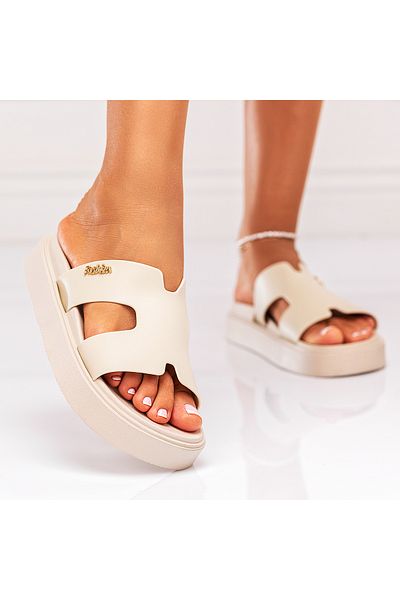 Lush Fashion Papuci Dama din Piele Ecologica