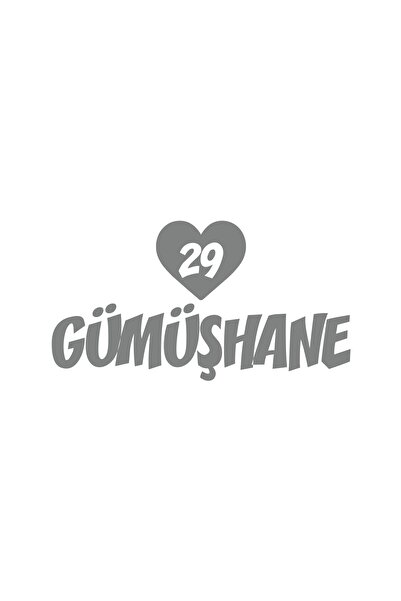 Reysa Tasarım Heart 29 Silverware Car Sticker 17X17 cm Gray