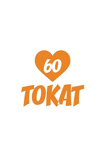 Reysa Tasarım ملصق سيارة على شكل قلب 60 Slap مقاس 17x17 سم برتقالي