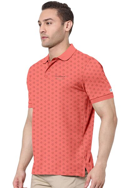 COLOR HUNT 100% Cotton Mens Collar Neck T- Shirt with Treding Prints