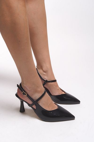 Riccon Bridraera Women's Heeled Shoes 00126722 Black Patent Leather
