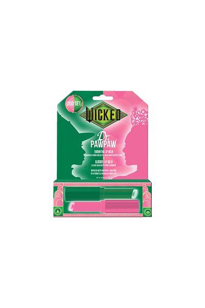 Dr.Pawpaw Set of 2 Enchanting & Glimmer Lip Balms, Wicked x Dr.PAWPAW, 2 x 3 g