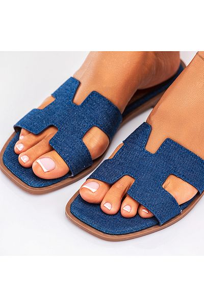 Lush Fashion Papuci Dama din Piele Ecologica