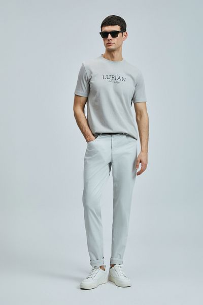 Lufian Love Modern Graphic T-Shirt Μπεζ