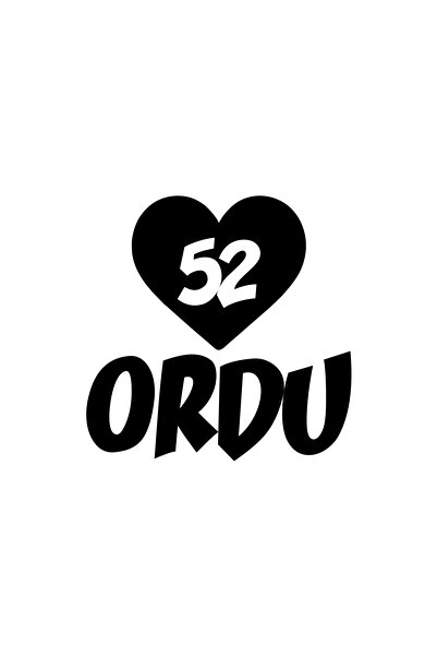 Reysa Tasarım ملصق سيارة قلب 52 مقاس 17x17 سم باللون الأسود