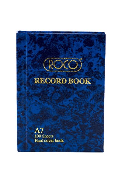 Roco دفتر تسجيل A7 – 200 صفحة (100 ورقة)، 74 × 105 مم