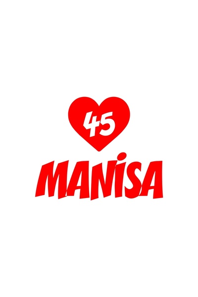 Reysa Tasarım ملصق سيارة على شكل قلب 45 مانيسا مقاس 17x17 سم باللون الأحمر