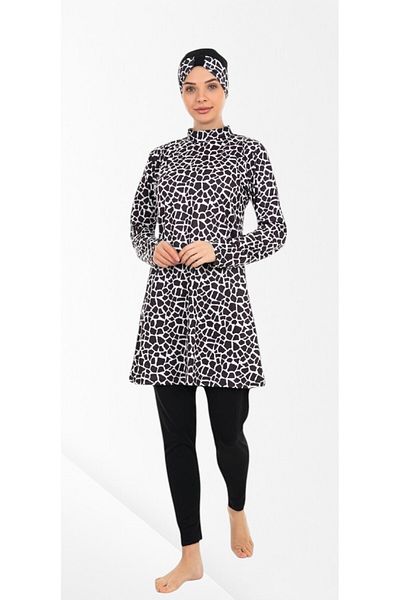 Pajama Shop Modest Swimwear - Black - Plain