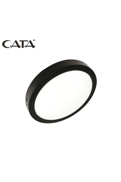 Cata Ct-5238 30W Panel Led Luminaire Black Round Surface Mounted Metal Case White Light 6400K