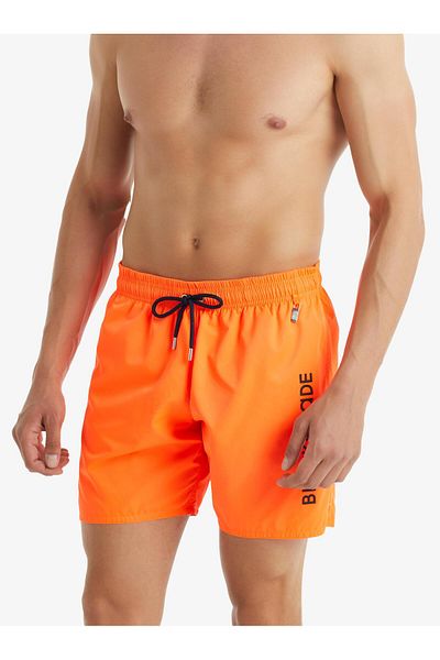 Blackspade Men's Orange Swim Shorts - Quick Dry, Pockets, Inner Lining Swimwear C1T2N0O01
