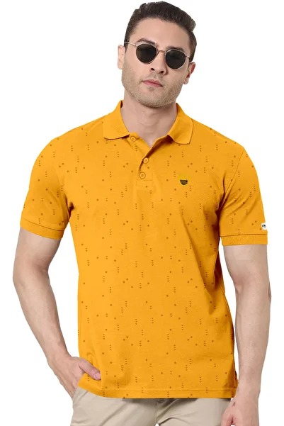 COLOR HUNT 100% Cotton Mens Collar Neck T- Shirt with Treding Prints