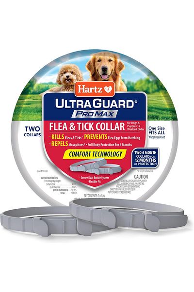 Hartz Ultraguard Promax Flea and Tick Prevention for Dogs I 12 Months Protection Duo Pack