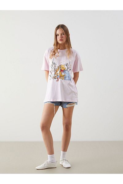 LC Waikiki Xside Crew Neck Winnie the Pooh Printed Women's T-Shirt