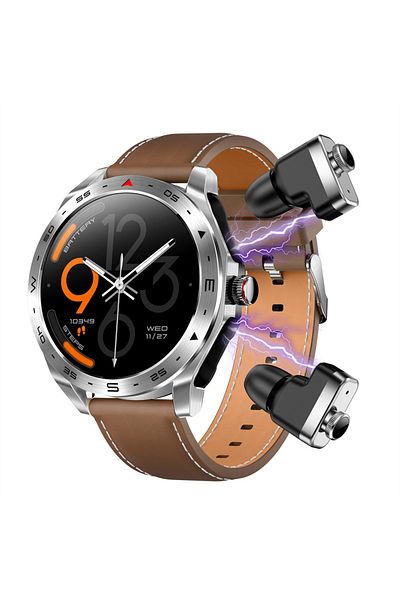 zeevos Smartwatch With Built-in Bluetooth Headphones, Physical Activity Monitoring, Notifications,