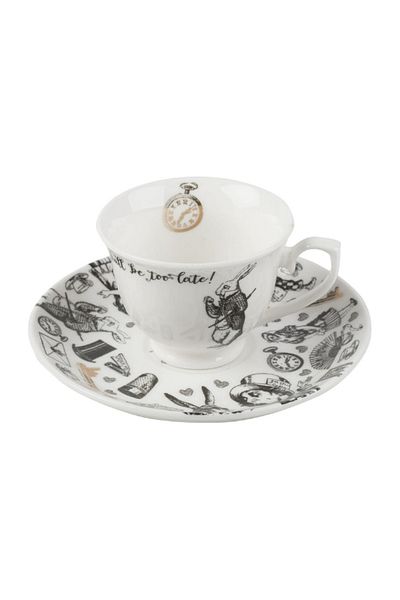 MIKASA X V&A Alice in Wonderland 100ml Porcelain Coffee Cup