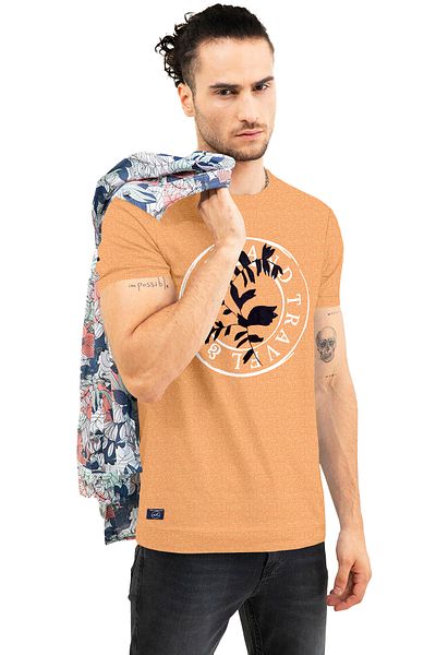 COLOR HUNT 100% Cotton Mens Crew Neck T- Shirt with Treding Prints