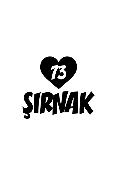 Reysa Tasarım ملصق سيارة على شكل قلب 73 شيرنج مقاس 17x17 سم باللون الأسود