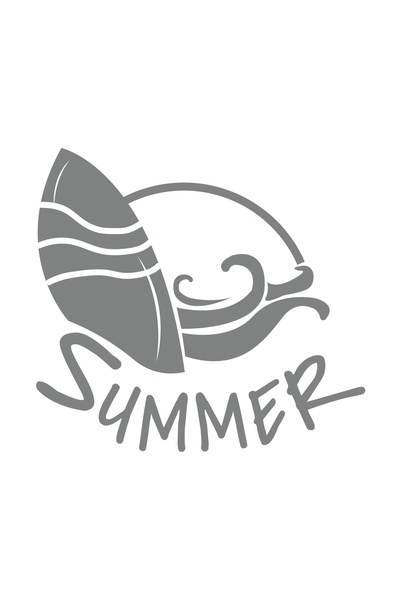 Reysa Tasarım Summer Car Sticker 17X17 cm Gray