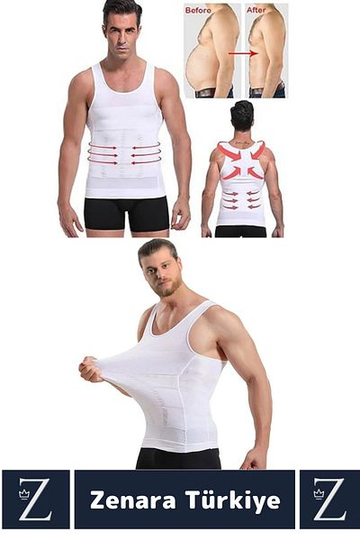 Zenara Special Production Gynecomastia Erect Posture Belly Chest Tightening Ultra Flexible Men's Athlete Corset