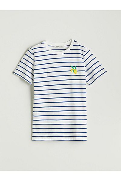 LC Waikiki Tricou cu dungi LCWAIKIKI Classic Crew Neck pentru damă