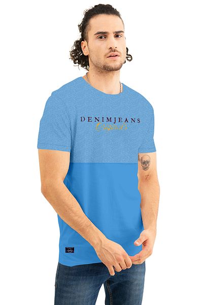 COLOR HUNT 100% Cotton Mens Crew Neck T- Shirt with Treding Prints