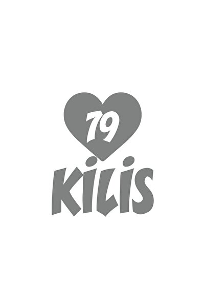 Reysa Tasarım ملصق سيارة كالي 79 كيليس باللون الرمادي مقاس 17 × 17 سم