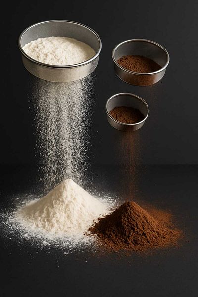 EMPA A V M 3-Piece Stainless Steel Flour Cacao Nisasta Screen