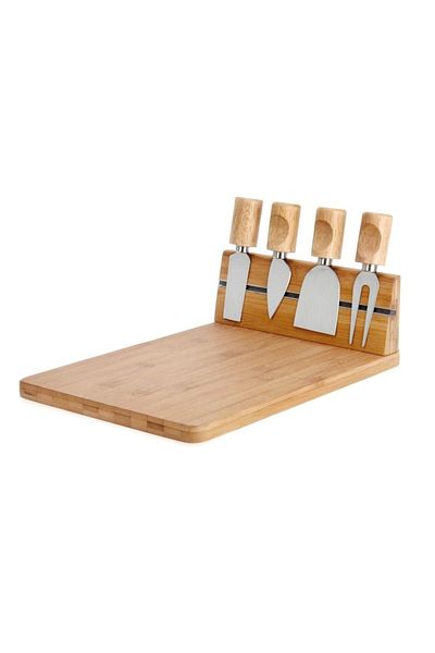 Excellent Cheese serving board with knives set of 5 pieces